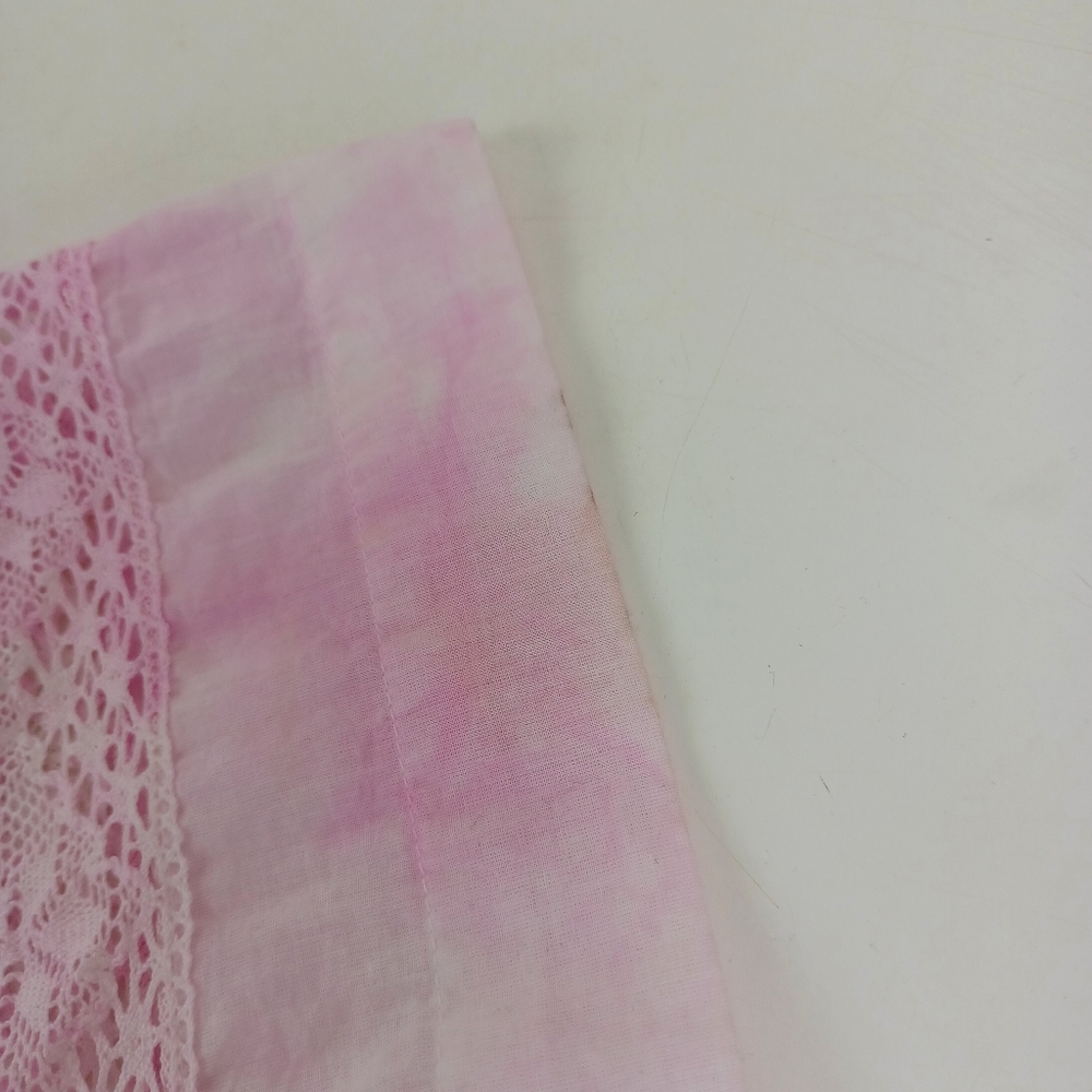 LoveShackFancy Edie Dress Size XS Women Feminine Cotton Tie Dye In Peony Pink - Picture 12 of 16